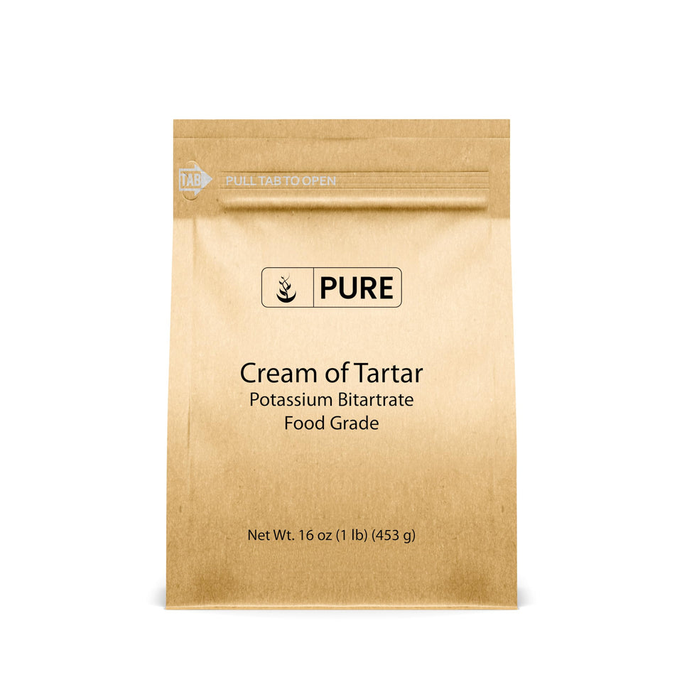 Pure Original Ingredients Cream of Tart ar packaging close-up for baking stability