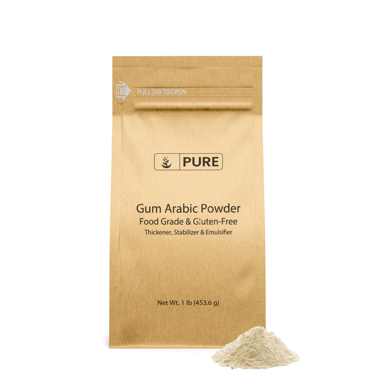 Pure Original Ingredients Gum Arabic Powder packaging, natural polysaccharide for crafts and paints