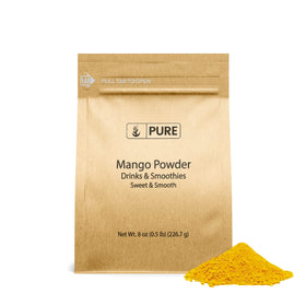Pure Original Ingredients mango powder close-up highlighting real fruit flavor for smoothies