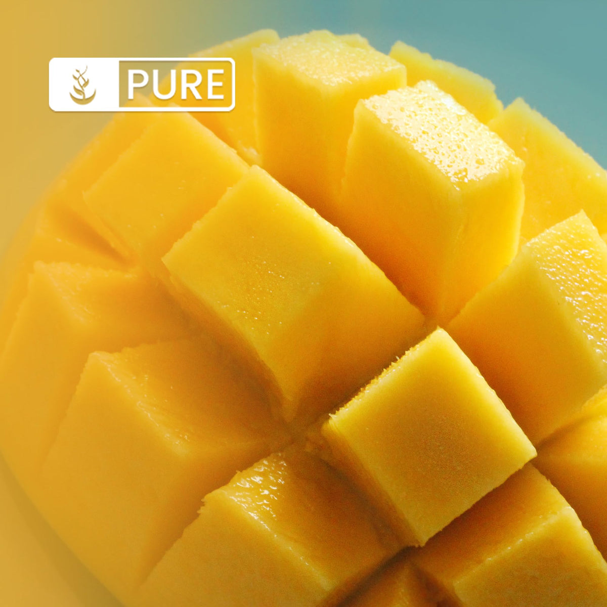 Pure Original Ingredients mango powder being poured into a glass to mix drinks