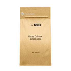 Pure Original Ingredients methylcellulose bag front, eco-friendly packaging for vegan cooking.