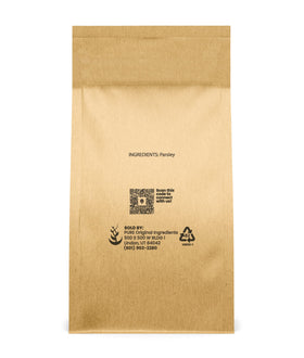 Pure Original Ingredients Parsley Flakes add peppery brightness to soups and sauces.