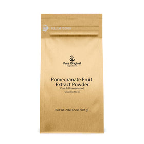 PURE ORIGINAL INGREDIENTS pomegranate extract powder jar—purity ideal for smoothies.