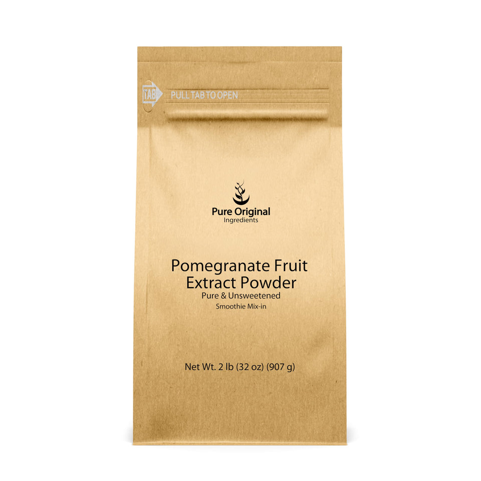 PURE ORIGINAL INGREDIENTS pomegranate extract powder jar—purity ideal for smoothies.