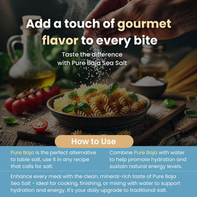 Pure Sea Salts Baja Salt in grinder for fresh grind.