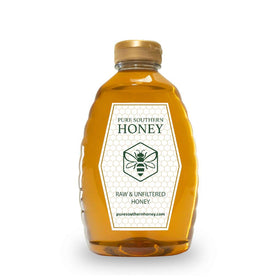 Pure Southern Honey 2 lb bottle raw honey from Georgia blossoms for natural sweetness.