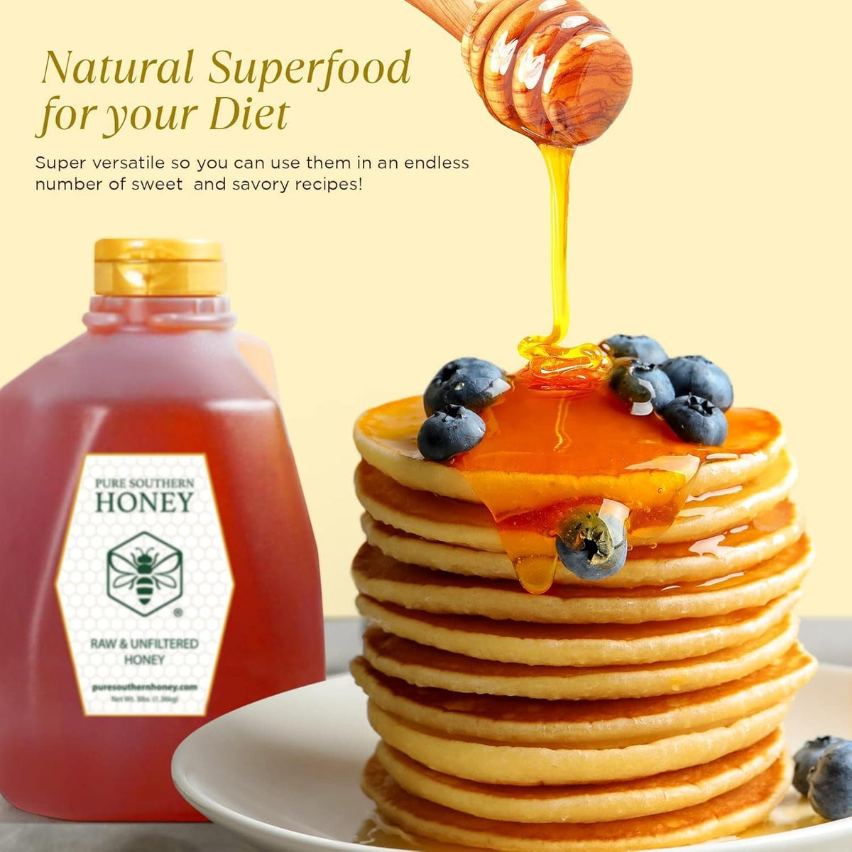 Pure Southern Honey Georgia floral sources with Gallberry and Tupelo aromas