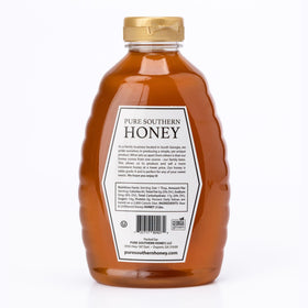 Pure Southern Honey Georgia floral sources bottle showcases Gallberry nectar aroma.