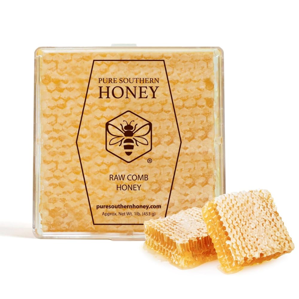 Pure Southern Honey hand-filled bottle emphasizes family-made quality.