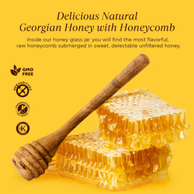 Pure Southern Honey pouring drizzle over toast for simple, natural sweetness