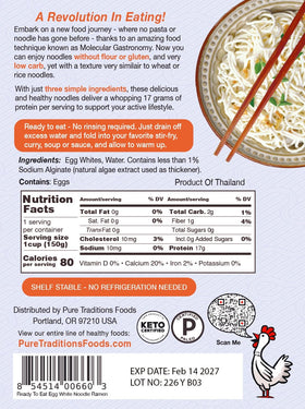 Noodle Revolution in a ramen bowl ready to enjoy with protein-rich noodles