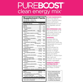 Pureboost Berry Boost dissolving in water for steady energy
