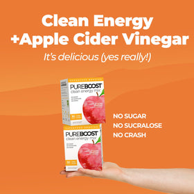 Open a packet to release ACV energy blend with The Mother notes.
