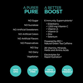 Active lifestyle scene with Pureboost Tropical Spark for daily energy and focus.