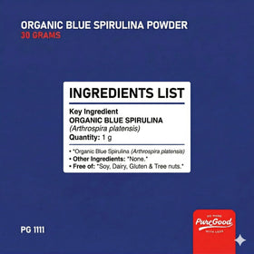 PureGood blue spirulina frosting swirl adds eye-catching color