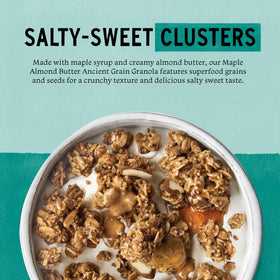 Purely Elizabeth granola clusters close-up highlighting sweet-salty flavor notes