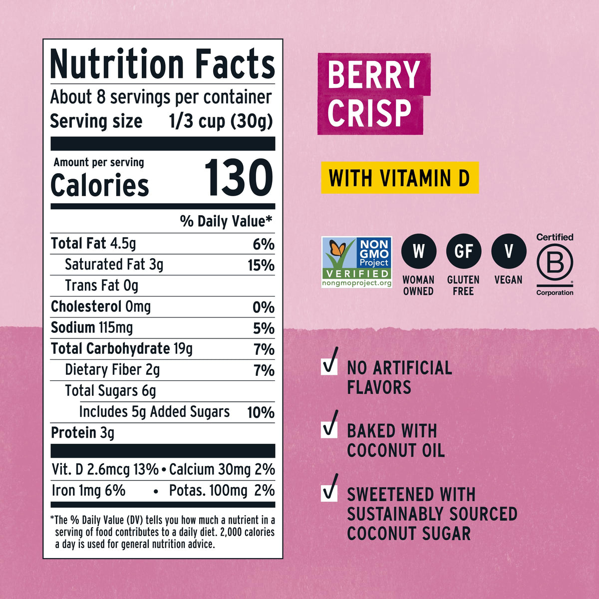 Serving with milk demonstrates versatile topping or quick snack.