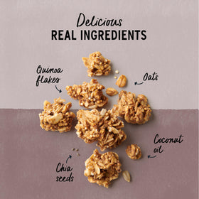 Purely Elizabeth coconut sugar detail highlighting low-glycemic sweetness for steady energy