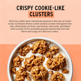 Gluten-free and non-GMO verified granola crafted with organic oats.