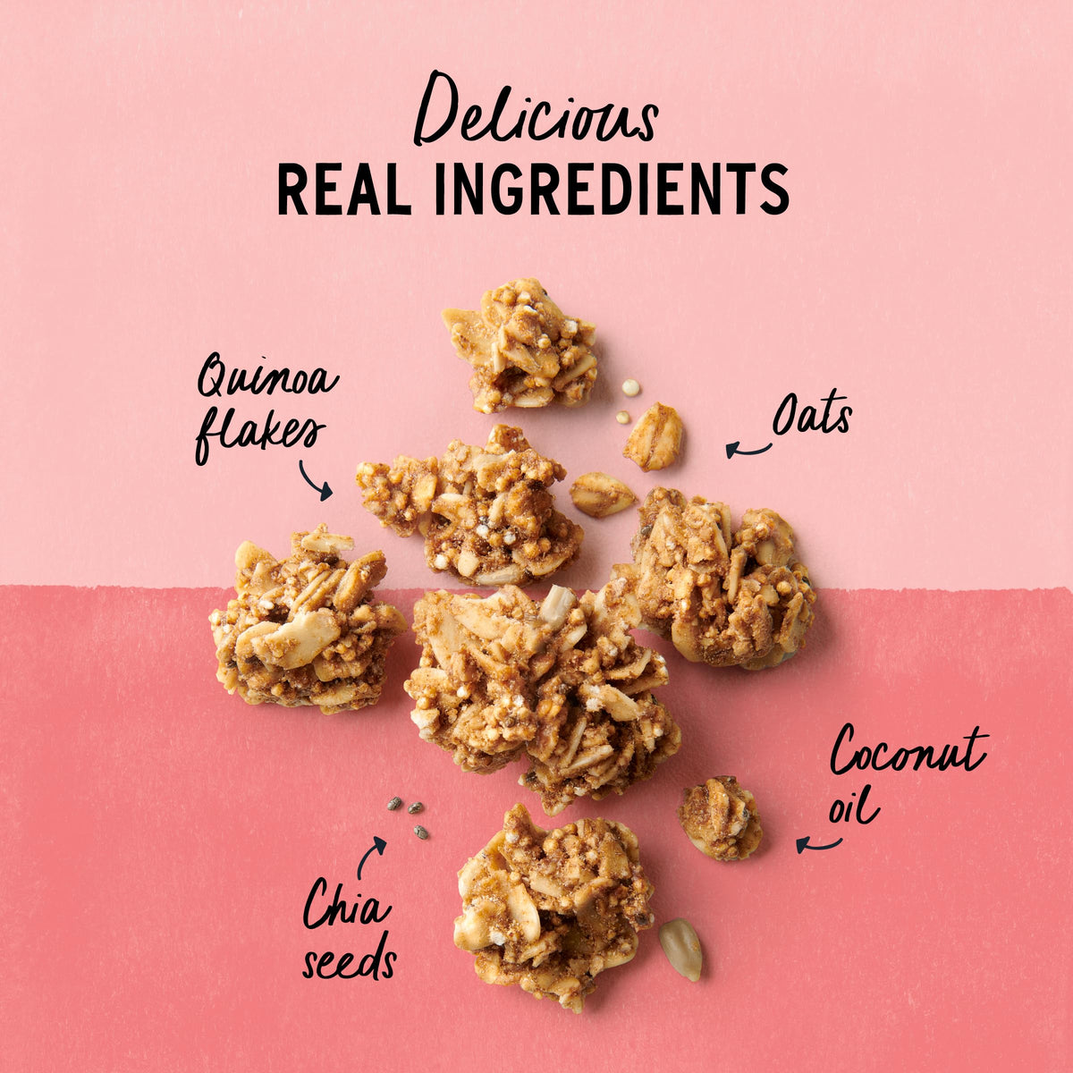 Purely Elizabeth Cranberry Pecan Granola pecans roasted for warm nuttiness and crunch