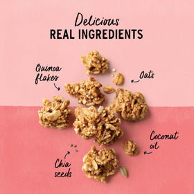Purely Elizabeth Cranberry Pecan Granola pecans roasted for warm nuttiness and crunch