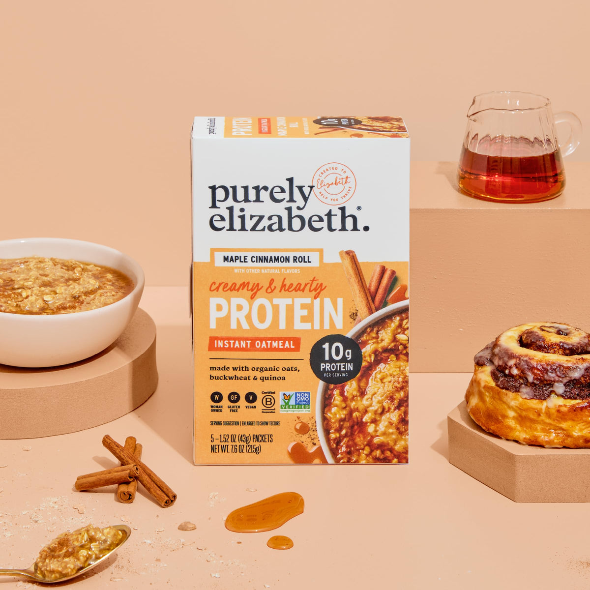 Gluten-free and Non-GMO Project Verified badge supports clean ingredient choices.