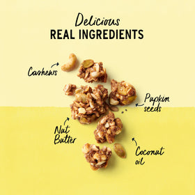 Serving bowl of Purely Elizabeth grain-free granola ideal for breakfast or yogurt topping.
