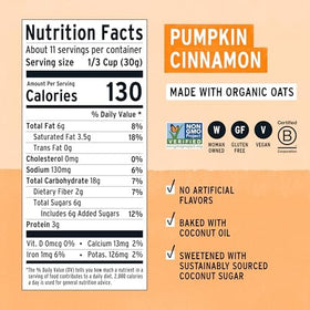 Purely Elizabeth ingredients include amaranth, quinoa flakes, and chia seeds