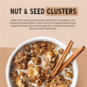 Purely Elizabeth Keto granola serving bowl highlights a low-carb breakfast option