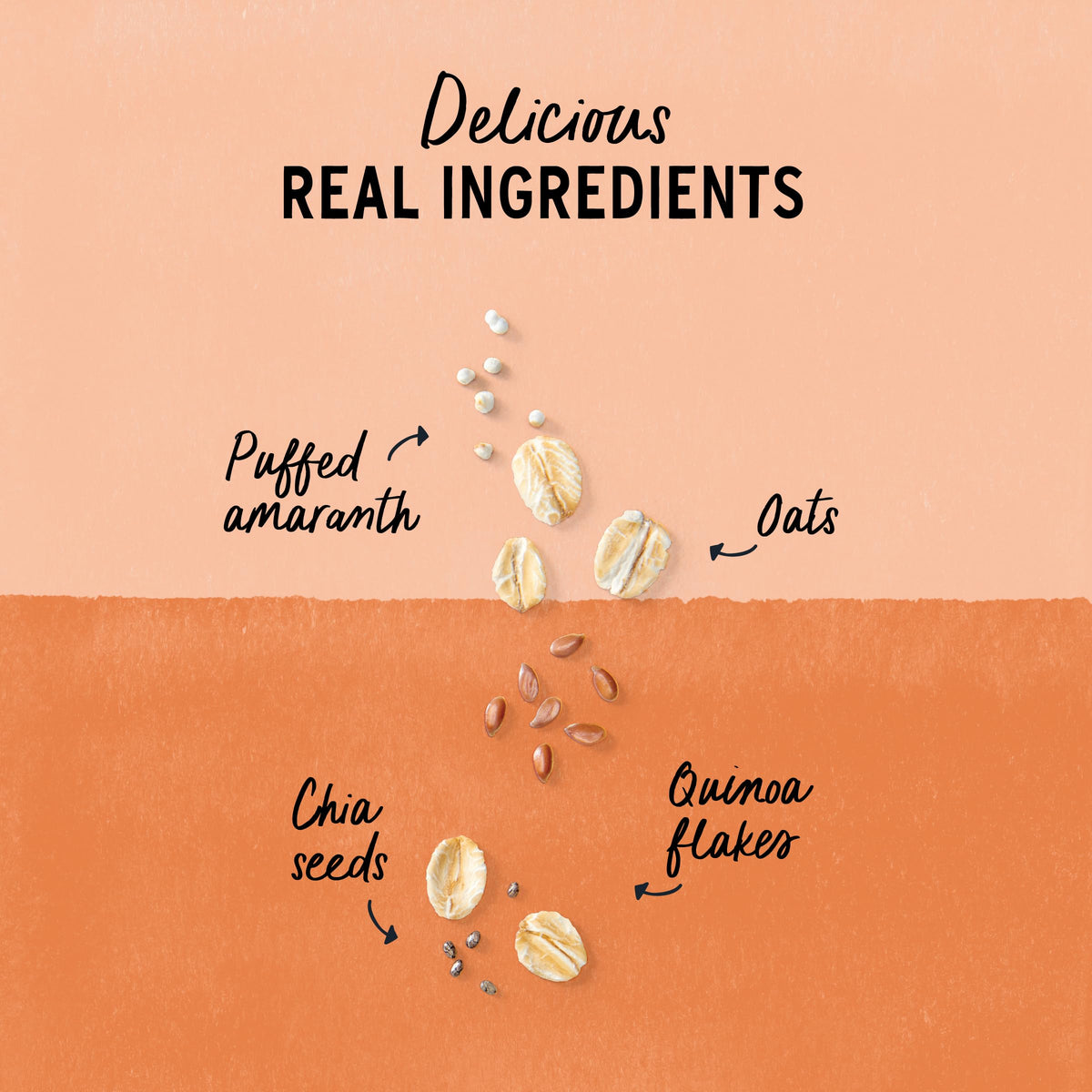 Purely Elizabeth Oatmeal ingredients superfood-blend close-up