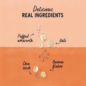 Purely Elizabeth Oatmeal ingredients superfood-blend close-up