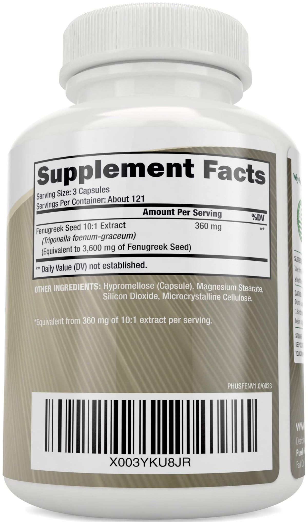 Purely Holistic Fenugreek capsules pour shot, convenient for daily routine.