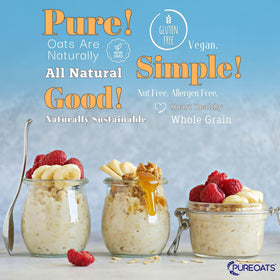 PureOats kitchen scene with oat flour for baking ideas