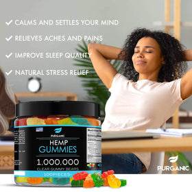 Purganic gummies in a daily ritual setup for stress-free moments.