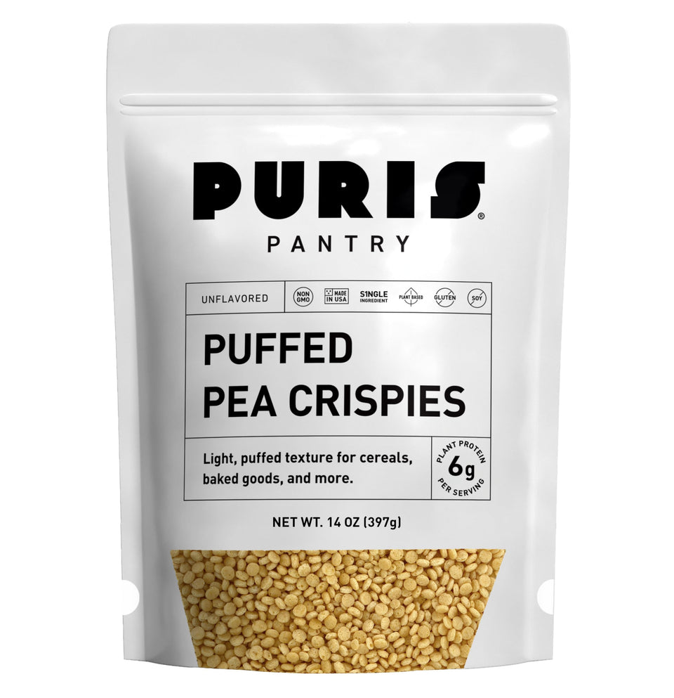 PURIS Puffed Pea Crispies for bars and clusters deliver light, protein-rich texture.