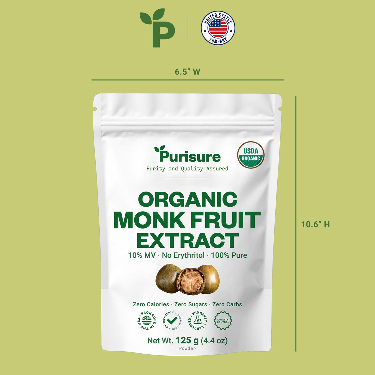 Purisure monk fruit powder kitchen setup ready for baking and beverages.