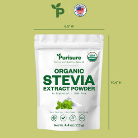 Purusure Stevia Powder jar labeled—892 servings of pure sweetening.