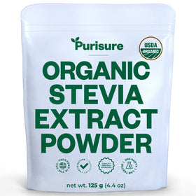 Purisure Stevia Powder Pour demonstrating convenient pouring and quick sweetening
