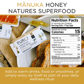 Each Puriti single-serve 5 g packet preserves freshness for home, office, or travel