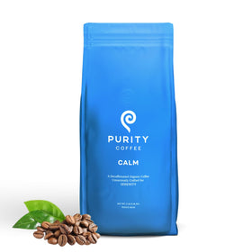Purity Coffee CALM decaf bag with mountain water process for clean flavor