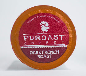 Puroast French Roast pods ready for daily brewing