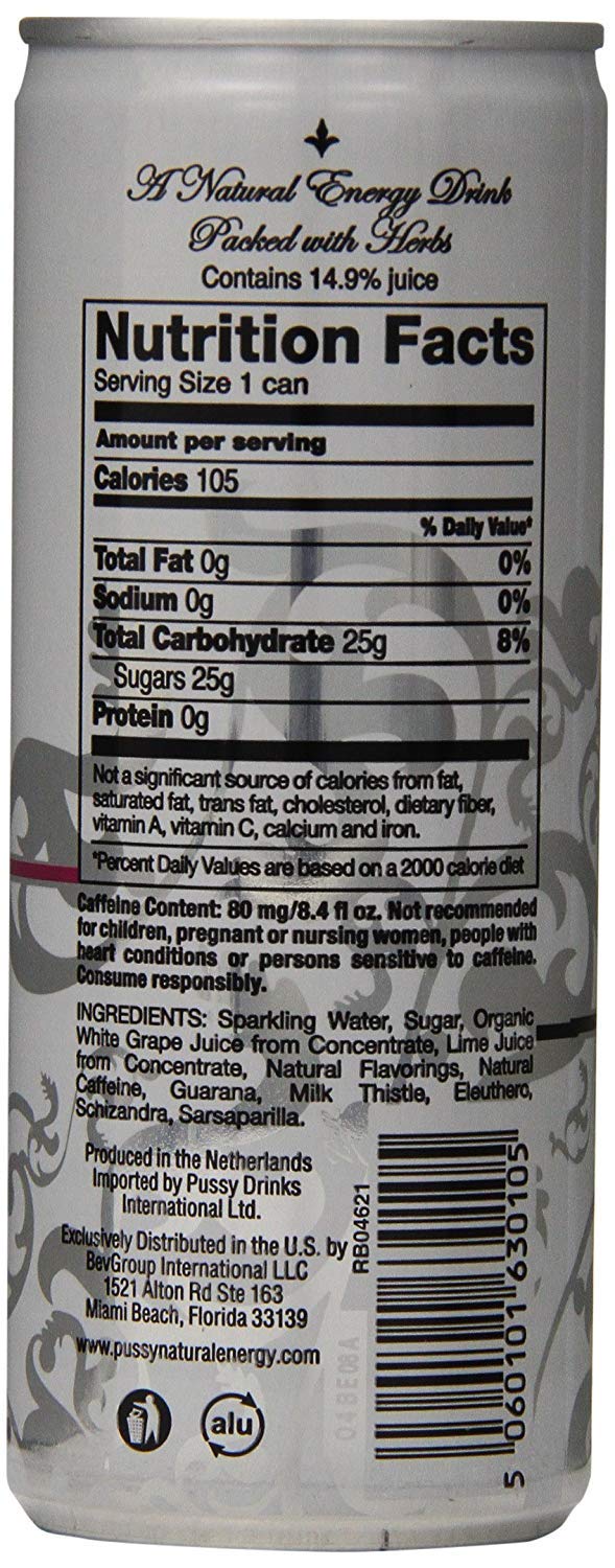 World map illustration aligned with Pussy Natural Energy ingredients