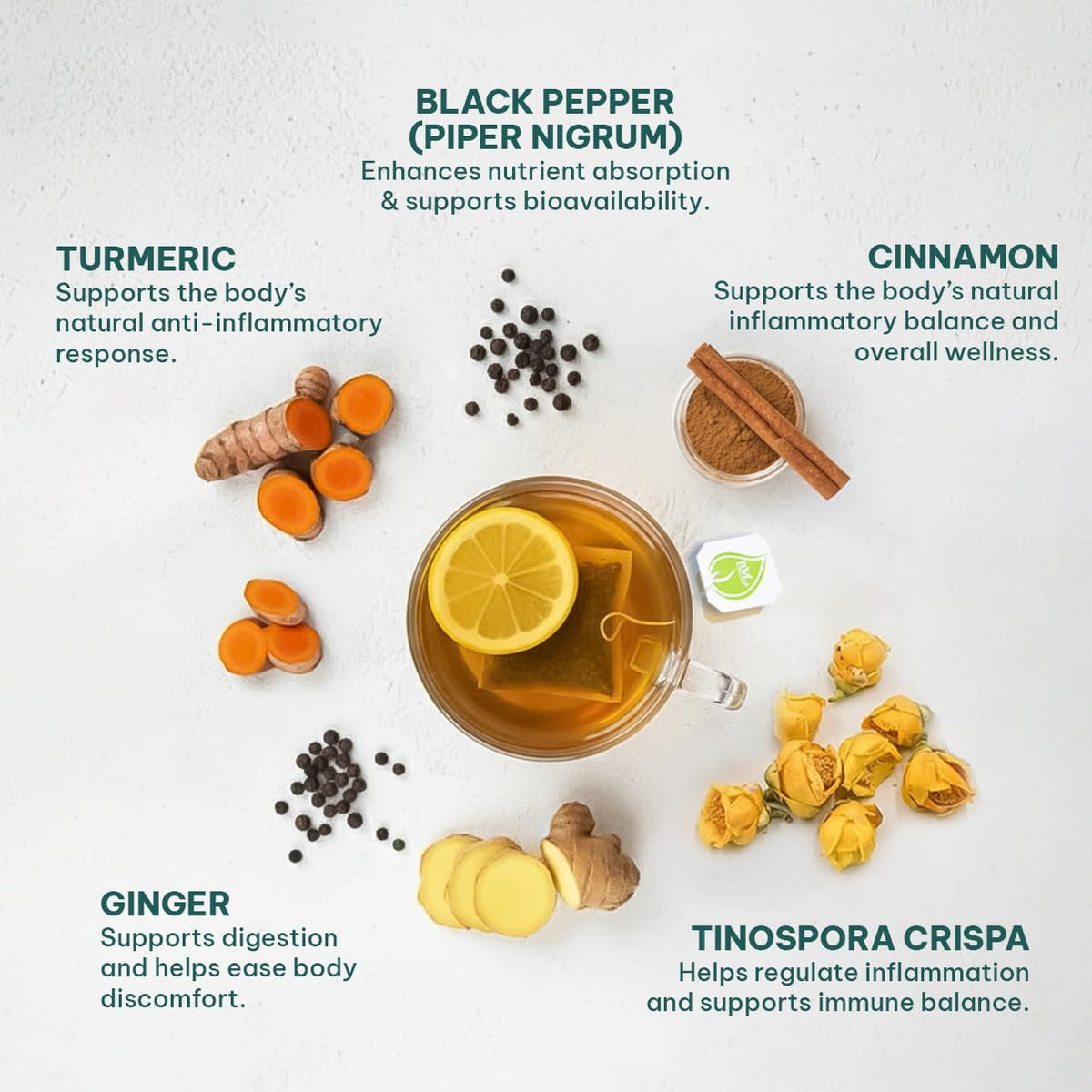 Close-up of black pepper and cinnamon highlighting bold spice notes.