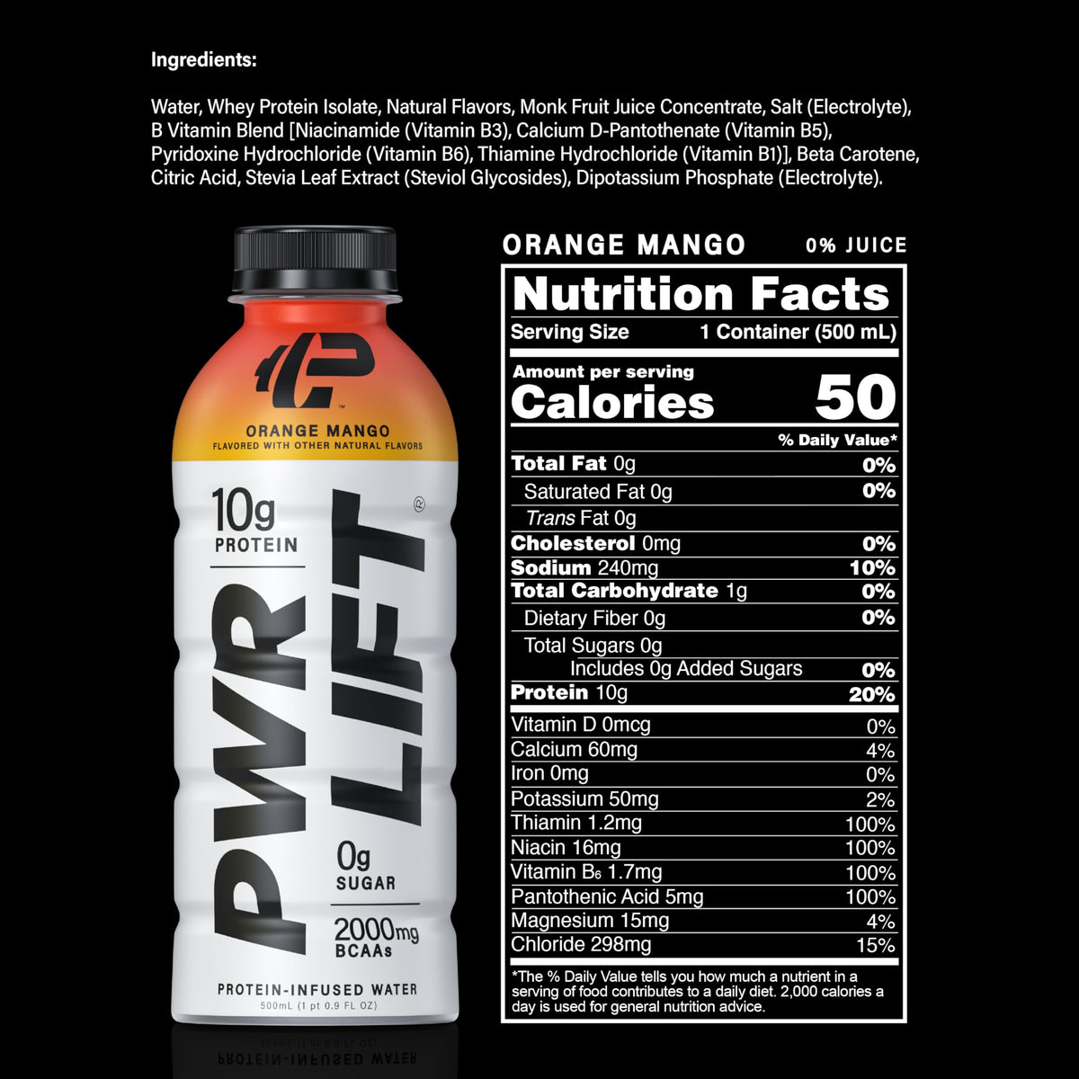 PWR LIFT on-the-go bottle ready for training sessions