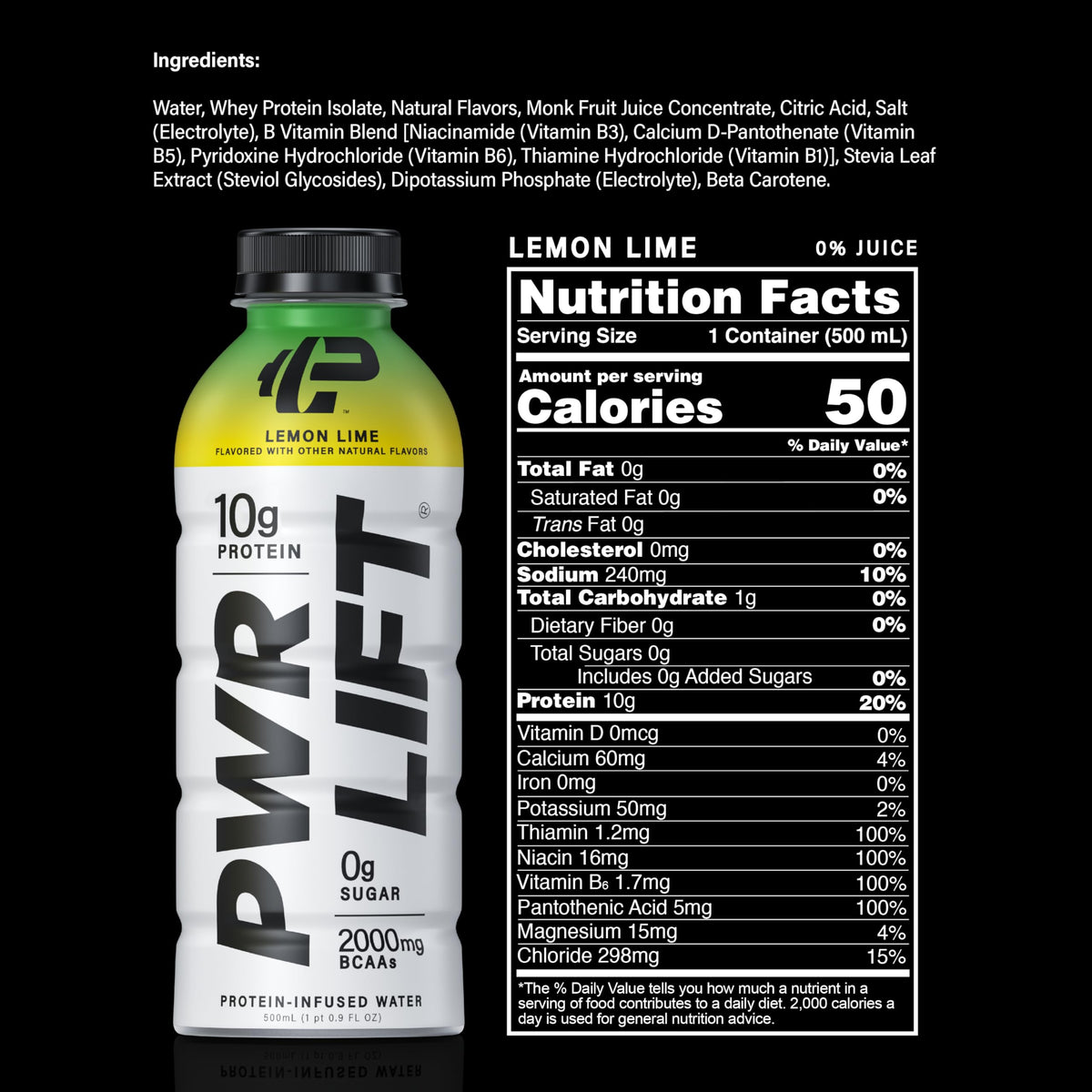 PWR LIFT keto badge indicating 1g carbs per serving