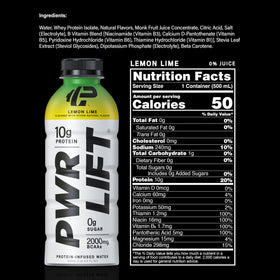 PWR LIFT keto badge indicating 1g carbs per serving
