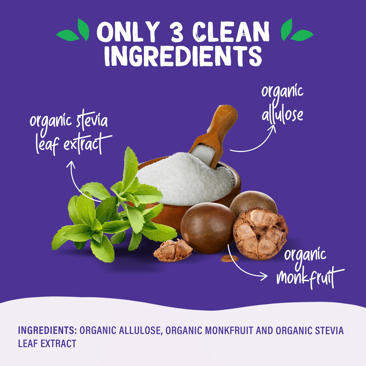 Pyure organic packaging highlighting keto-friendly label