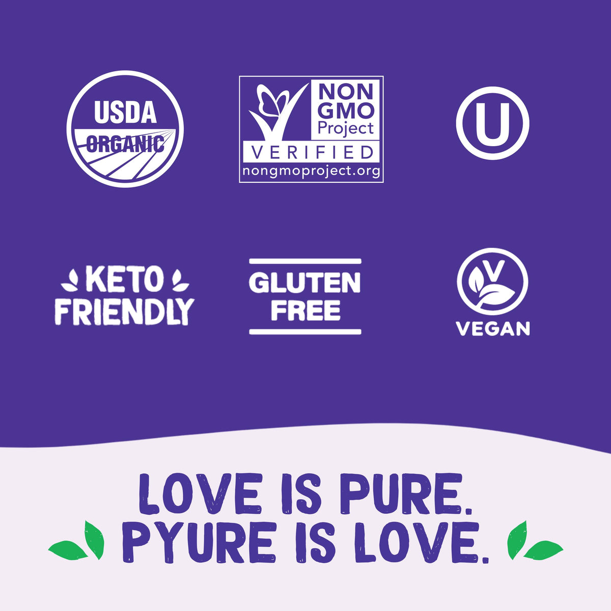 Baking dish prepared with Pyure Organic Stevia Blend for sugar-free recipes.
