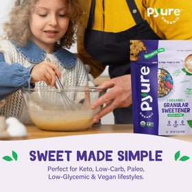 Pyure Organic Stevia Blend USDA organic seal confirms certified organic and non-GMO quality.