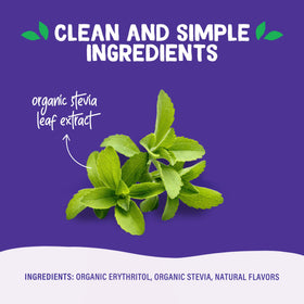 Pyure Organic Stevia Packets displayed for keto-friendly beverages and meals.